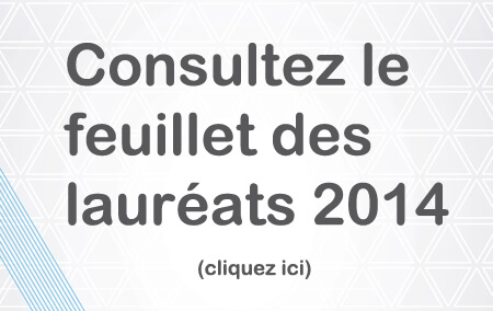 Vignette consultez feuillet des lauréats 2014