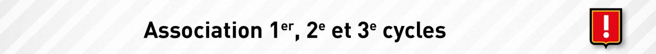 Association 1er, 2e 3e cycles