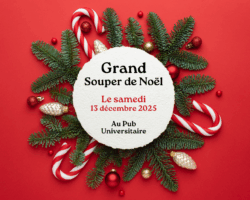 Le samedi 13 décembre au Pub Universitaire