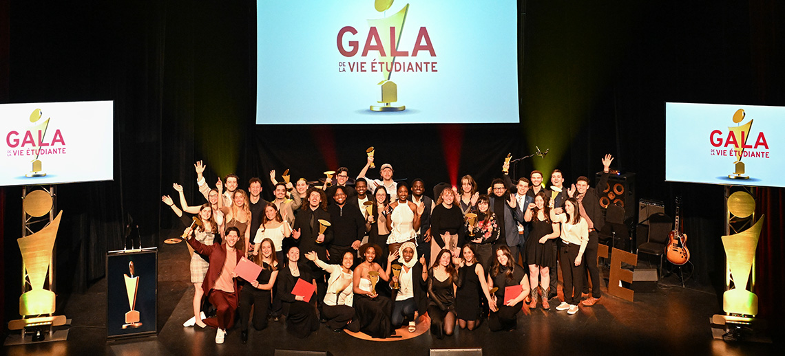 Lauréates et lauréats du Gala de la vie étudiante 2026